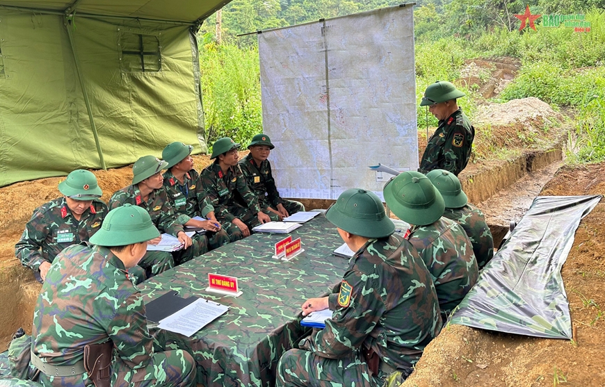 Trung đoàn 880, Bộ CHQS tỉnh Lai Châu diễn tập chỉ huy cơ quan 1 bên, 1 cấp