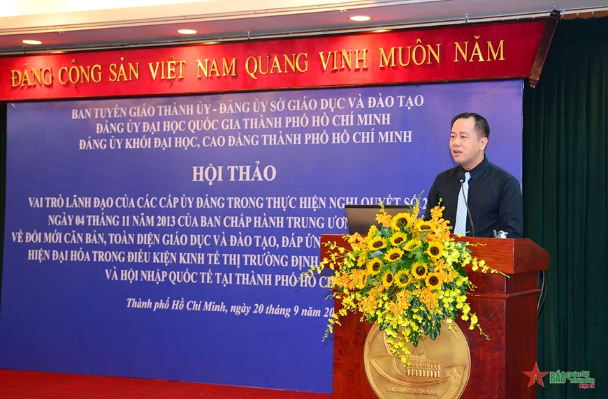 TP Hồ Chí Minh triển khai đổi mới căn bản, toàn diện giáo dục và đào tạo