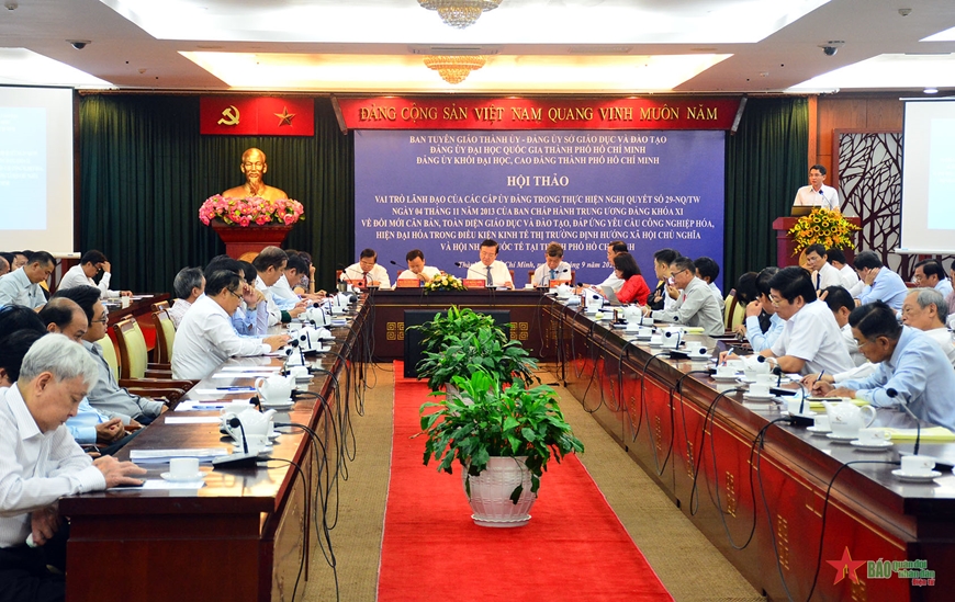 TP Hồ Chí Minh triển khai đổi mới căn bản, toàn diện giáo dục và đào tạo