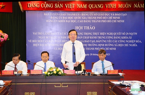 TP Hồ Chí Minh triển khai đổi mới căn bản, toàn diện giáo dục và đào tạo