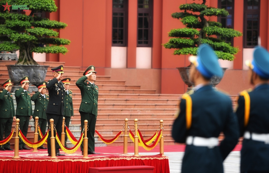 Thượng tướng Nguyễn Tân Cương chủ trì lễ đón Tư lệnh Lực lượng Quốc phòng Thái Lan