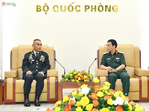 Đại tướng Phan Văn Giang tiếp Tư lệnh Lực lượng Quốc phòng Thái Lan