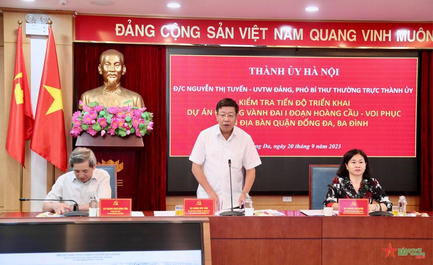 Tập trung hoàn thành giải phóng mặt bằng đường Vành đai 1 trong năm 2023