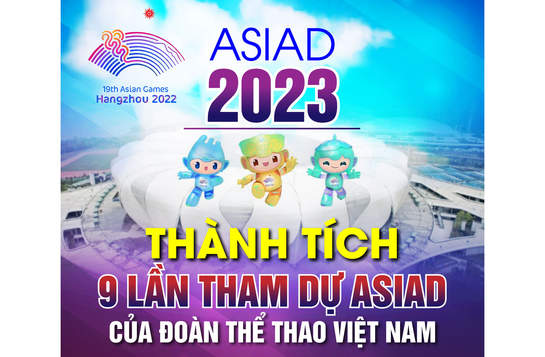Thành tích 9 lần tham dự ASIAD của đoàn thể thao Việt Nam
