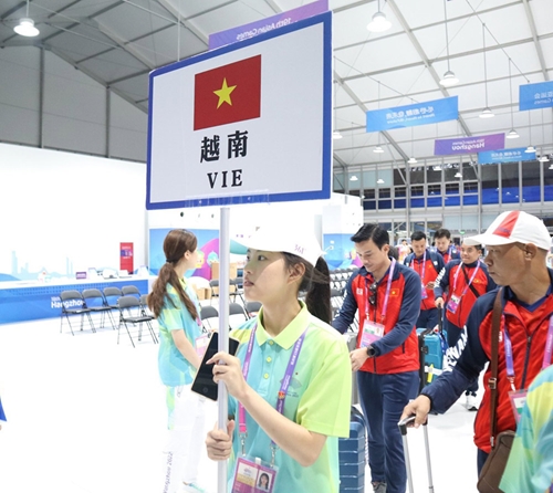 Đoàn Thể thao Việt Nam nhập Làng Vận động viên ASIAD 19