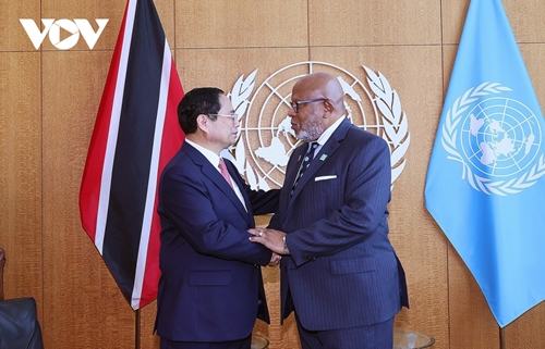 Thủ tướng Chính phủ Phạm Minh Chính gặp Chủ tịch Đại hội đồng Liên hợp quốc khóa 78