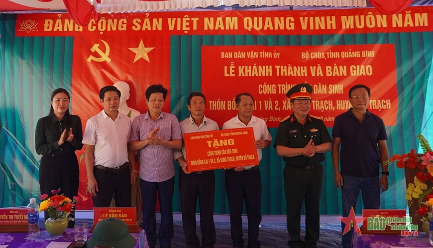 Quảng Bình: Khánh thành và bàn giao công trình cầu dân sinh