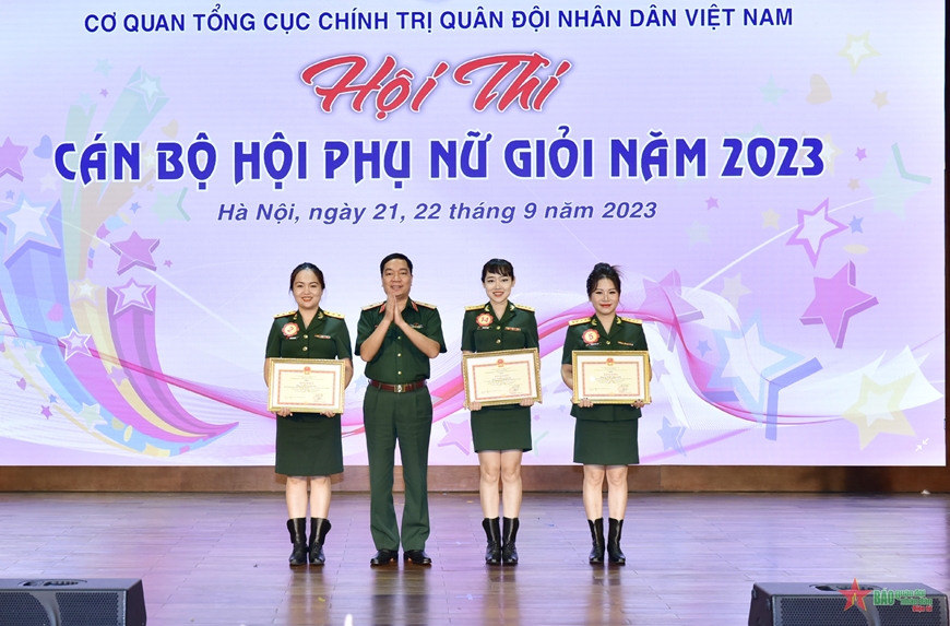 Hội thi Cán bộ Hội phụ nữ giỏi năm 2023 Cơ quan Tổng cục Chính trị thành công tốt đẹp