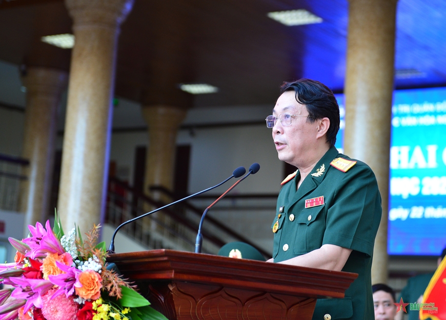 Trung tướng Lê Quang Minh dự Lễ khai giảng tại Trường Đại học Văn hóa Nghệ thuật Quân đội