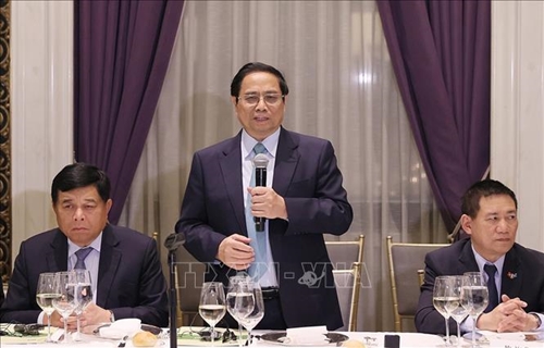 Thủ tướng Phạm Minh Chính dự Tọa đàm với các quỹ đầu tư về hợp tác vì mục tiêu phát triển bền vững