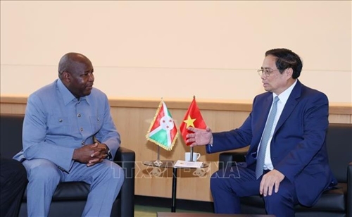 Thủ tướng Chính phủ Phạm Minh Chính gặp Tổng thống Burundi