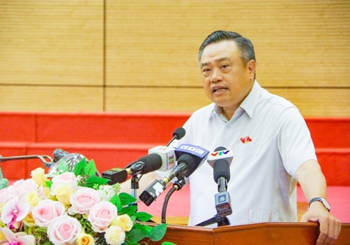 Chủ tịch UBND TP Hà Nội Trần Sỹ Thanh tiếp xúc cử tri huyện Sóc Sơn