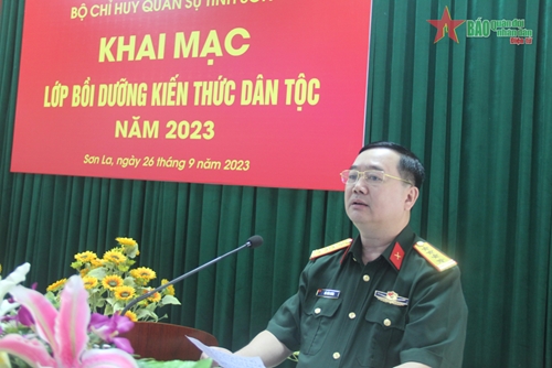 Sơn La: Bồi dưỡng kiến thức về dân tộc cho sĩ quan, quân nhân chuyên nghiệp năm 2023
