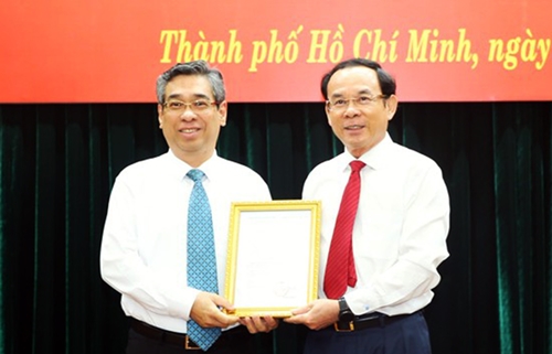 Đồng chí Nguyễn Phước Lộc giữ chức Phó bí thư Thành ủy TP Hồ Chí Minh