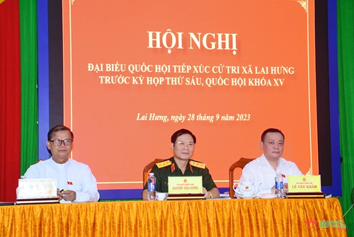 Thượng tướng Nguyễn Tân Cương: Cử tri luôn giám sát, đóng góp ý kiến thiết thực đến Đoàn đại biểu Quốc hội