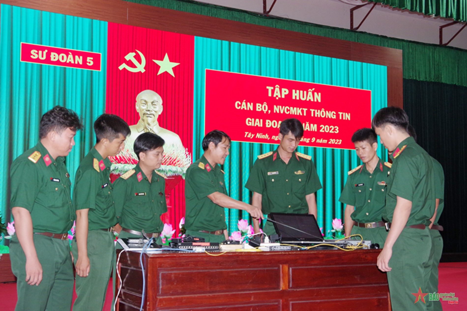 Sư đoàn 5 tập huấn cán bộ, nhân viên chuyên môn kỹ thuật thông tin