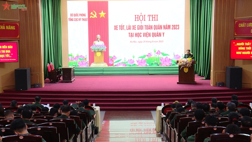 Cục Xe-Máy chấm thi nội dung “xe tốt” tại Học viện Quân y