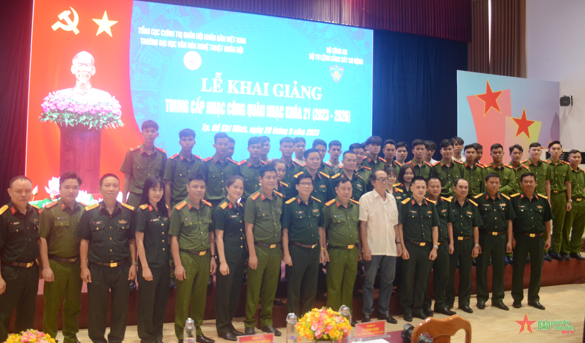 Khai giảng trung cấp nhạc công quân nhạc cho Bộ Công an