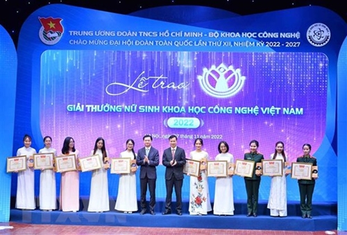 20 nữ sinh nhận Giải thưởng Nữ sinh Khoa học công nghệ Việt Nam năm 2023
