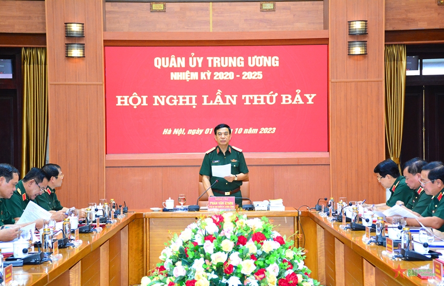 Đại tướng Phan Văn Giang chủ trì Hội nghị Quân ủy Trung ương lần thứ bảy