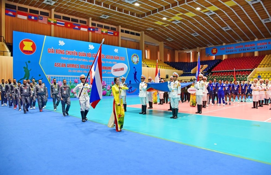 Giải bóng chuyền nam trong nhà Quân đội các nước ASEAN 2023: Tăng cường tình đoàn kết, hữu nghị giữa quân đội các nước ASEAN