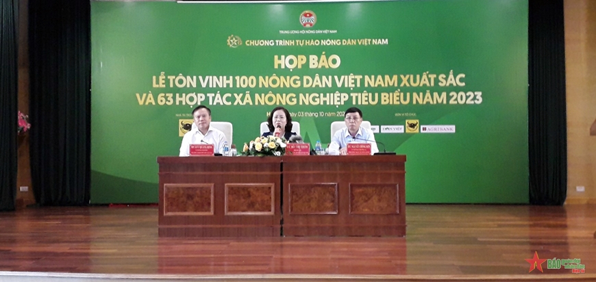 Công bố Danh hiệu "100 Nông dân Việt Nam xuất sắc năm 2023"