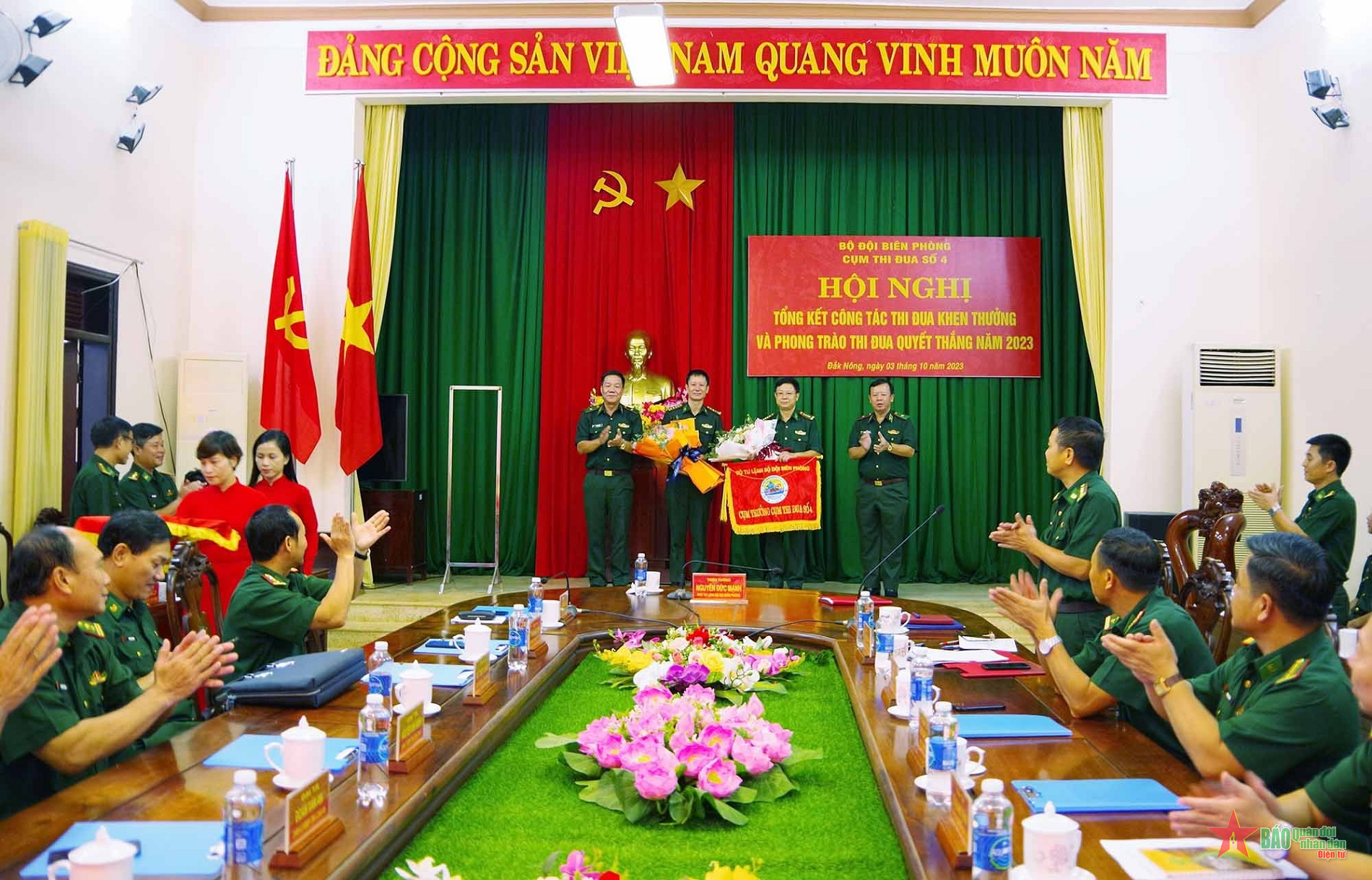 Cụm thi đua số 4 Bộ đội Biên phòng tổng kết công tác thi đua, khen thưởng 
