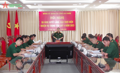 Đảng ủy Quân sự tỉnh Lai Châu: Lãnh đạo thực hiện tốt nhiệm vụ quân sự, quốc phòng địa phương

