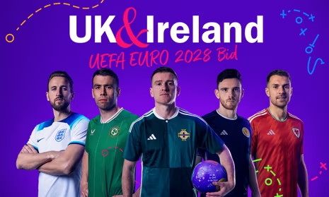 Anh và Ireland giành quyền đăng cai EURO 2028