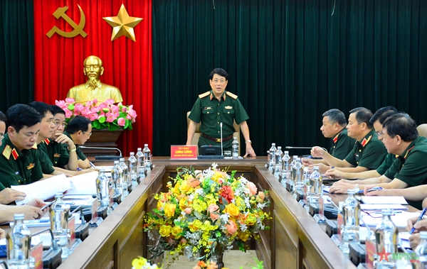 Đại tướng Lương Cường chủ trì Hội nghị giao ban Tổng cục Chính trị Quân đội nhân dân Việt Nam tháng 9-2023