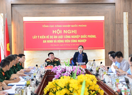 Lấy ý kiến về dự án Luật Công nghiệp quốc phòng, an ninh và động viên công nghiệp tại Thái Nguyên