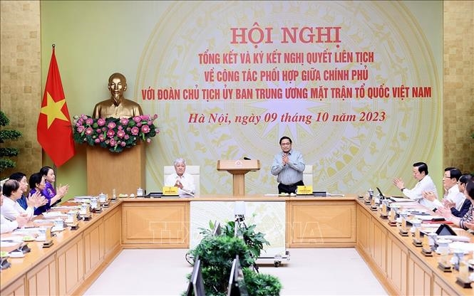 Chính phủ và Đoàn Chủ tịch Ủy ban Trung ương MTTQ Việt Nam tổng kết công tác phối hợp
