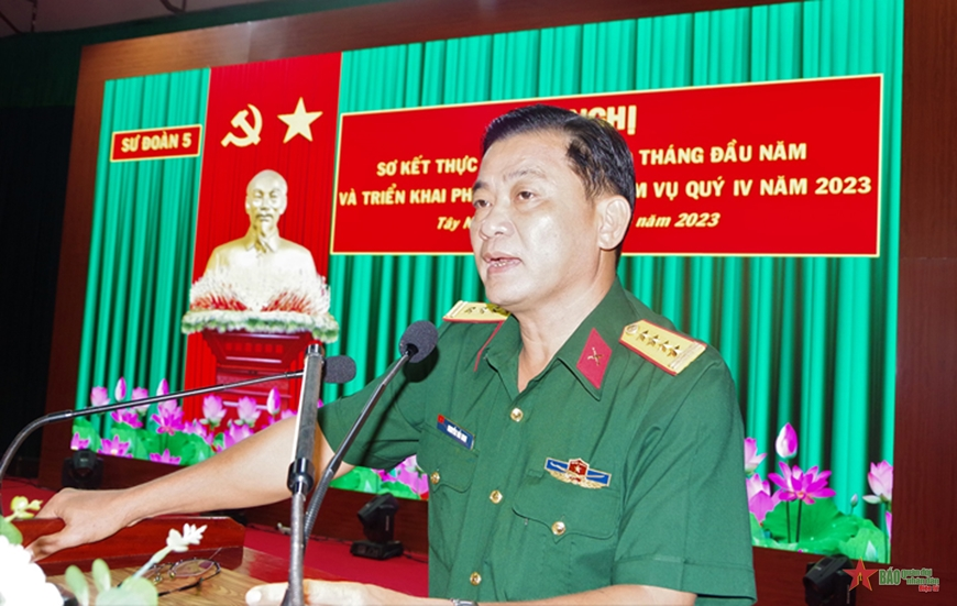 Sư đoàn 5 (Quân khu 7) hoàn thành tốt nhiệm vụ 9 tháng năm 2023