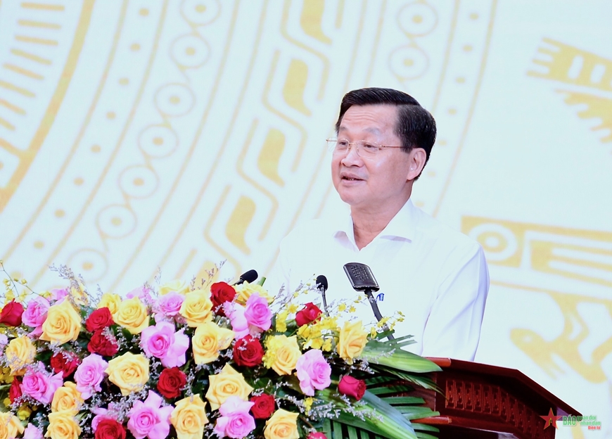 Chủ tịch Quốc hội Vương Đình Huệ làm việc với Ban Thường vụ Tỉnh ủy Sóc Trăng