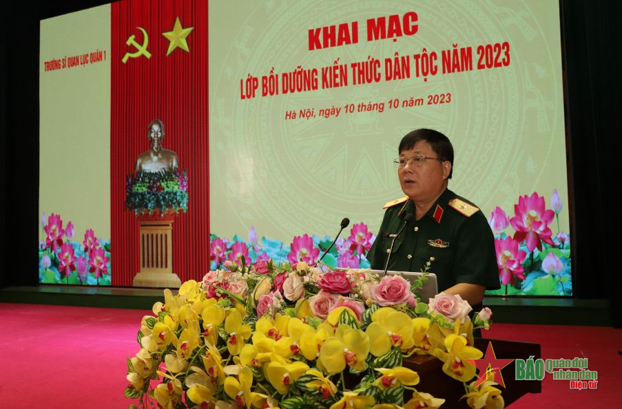 Trường Sĩ quan Lục quân 1: 150 học viên tham gia lớp bồi dưỡng kiến thức dân tộc