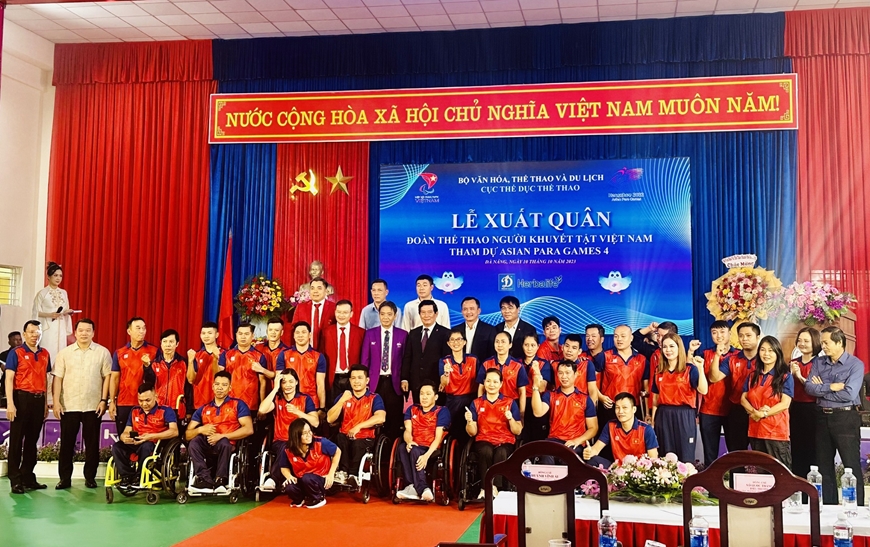 Đoàn thể thao người khuyết tật Việt Nam xuất quân tham dự Asian Para Games 4