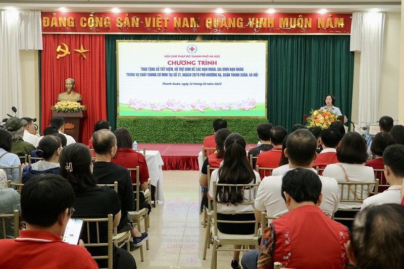 Hỗ trợ các gia đình bị ảnh hưởng trong vụ cháy chung cư mini