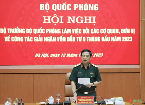Đại tướng Phan Văn Giang: Tập trung đẩy nhanh tiến độ giải ngân vốn đầu tư công