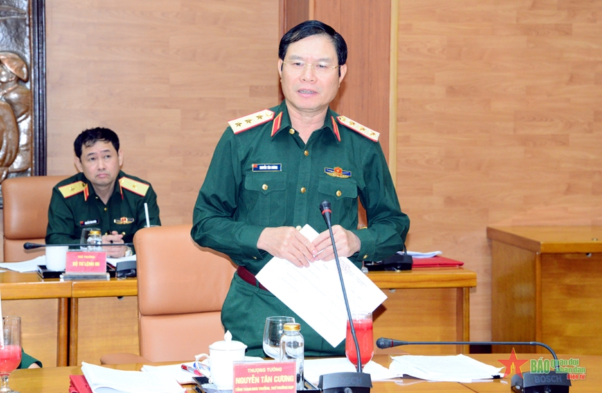 Đại tướng Phan Văn Giang chủ trì làm việc với các cơ quan, ngành nghiệp vụ về phương án phân bổ số kiểm tra ngân sách năm 2024