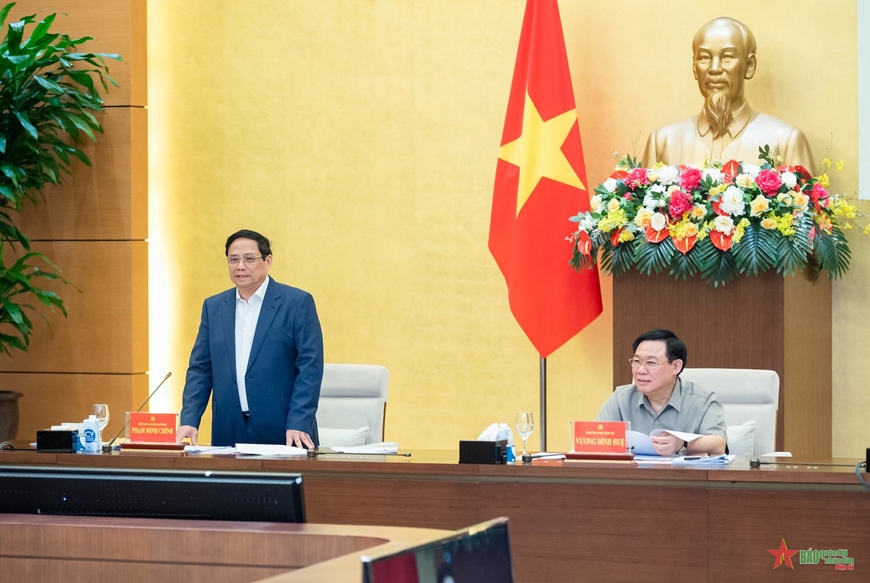 Đảng đoàn Quốc hội và Ban cán sự Đảng Chính phủ họp về Kỳ họp thứ sáu, Quốc hội khóa XV