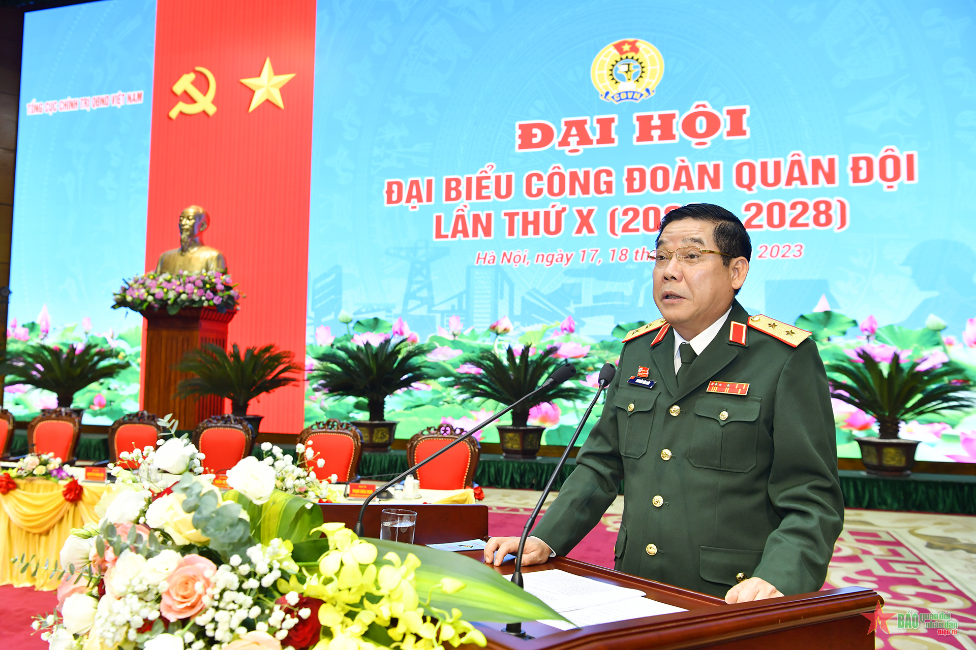 Đại hội đại biểu Công đoàn Quân đội lần thứ X tiến hành phiên trù bị