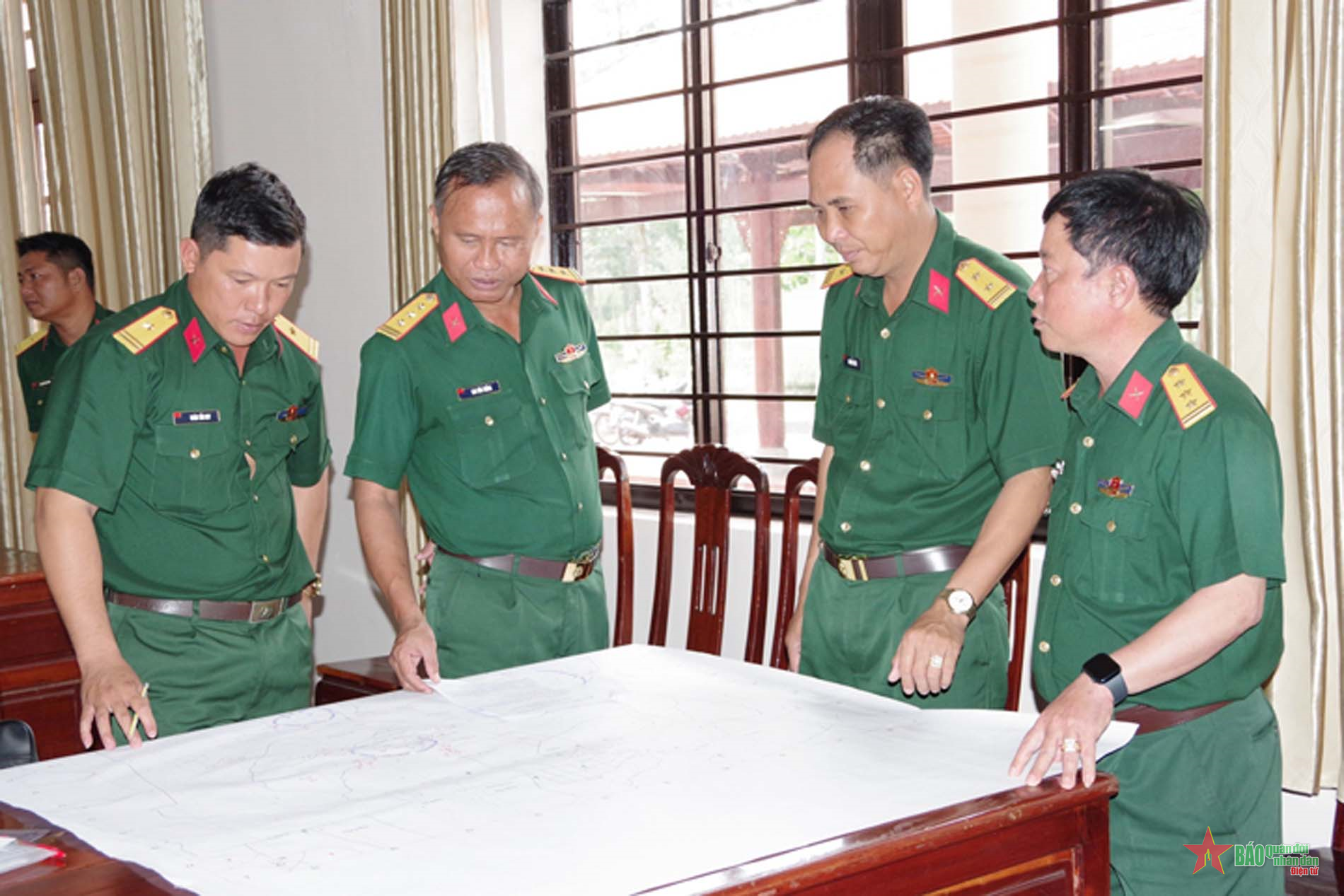 Sư đoàn 5 tổ chức kiểm tra cán bộ tiểu đoàn năm 2023