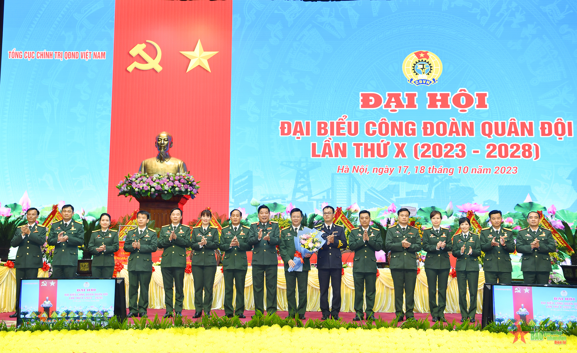 Đại hội đại biểu Công đoàn Quân đội lần thứ X thành công tốt đẹp