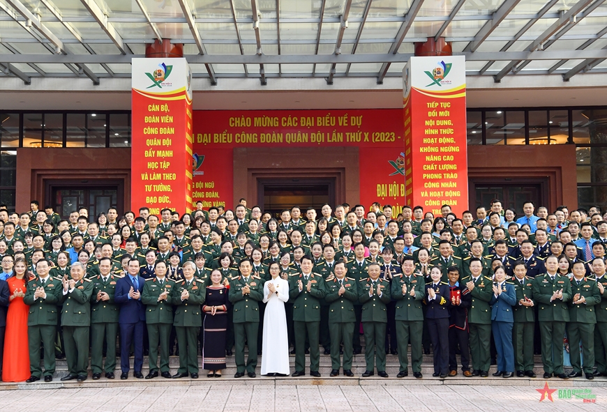 Khai mạc trọng thể Đại hội đại biểu Công đoàn Quân đội lần thứ X (2023-2028)