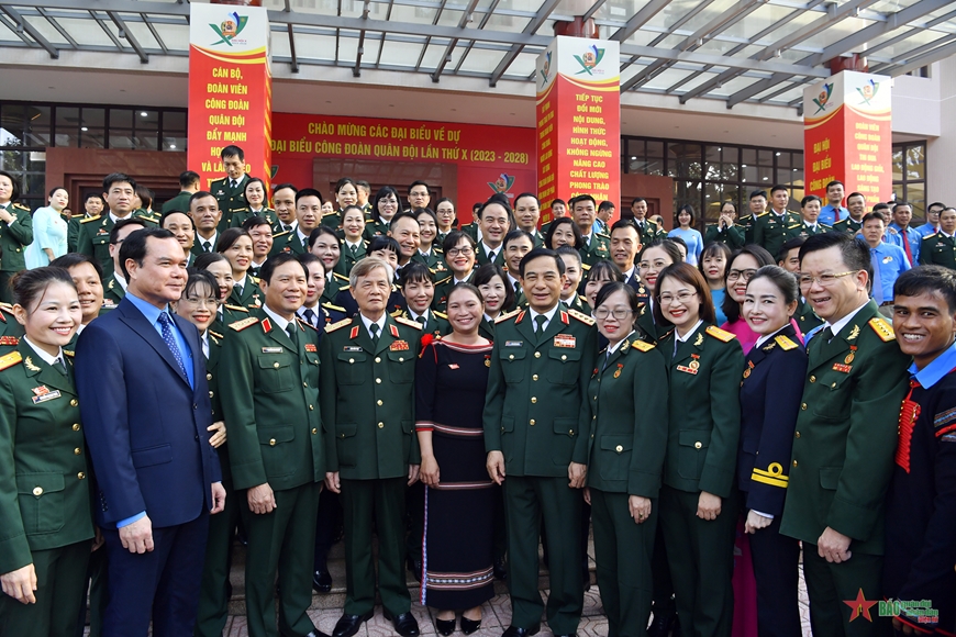 Khai mạc trọng thể Đại hội đại biểu Công đoàn Quân đội lần thứ X (2023-2028)