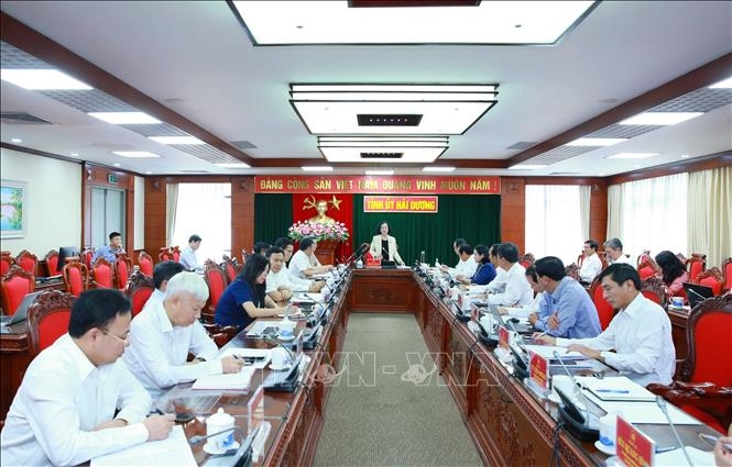 Thường trực Ban Bí thư Trương Thị Mai: Hải Dương cần phát triển kinh tế, xây dựng Đảng chất lượng, thực chất, không chạy theo thành tích