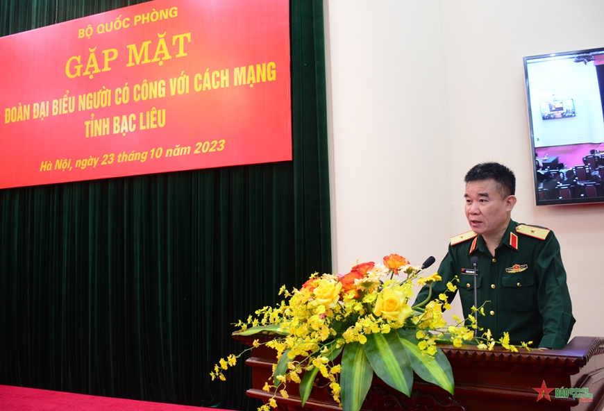Bộ Quốc phòng gặp mặt đại biểu người có công tỉnh Bạc Liêu Bộ Quốc phòng gặp mặt đại biểu người có công tỉnh Bạc Liêu