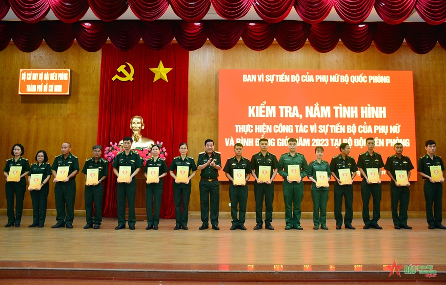 Kiểm tra công tác vì sự tiến bộ của phụ nữ và bình đẳng giới tại Bộ đội Biên phòng TP Hồ Chí Minh