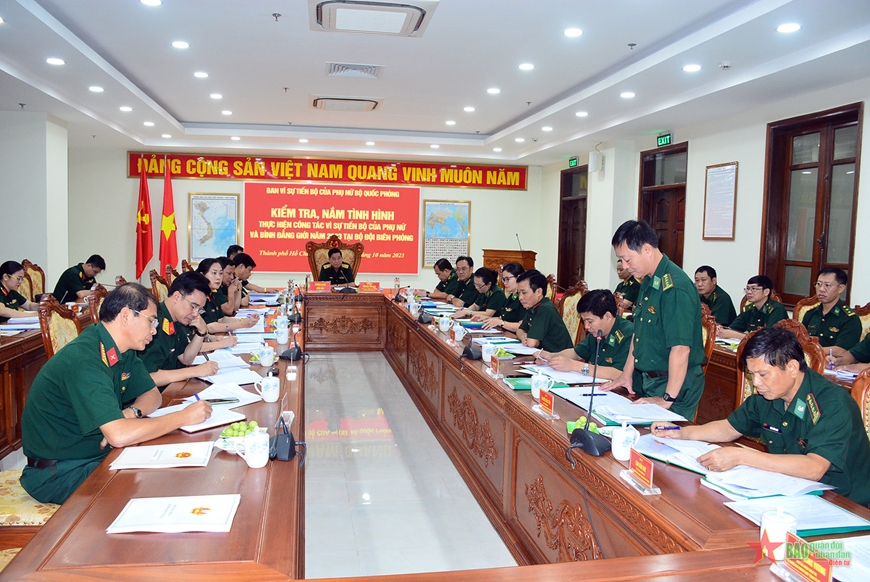Kiểm tra công tác vì sự tiến bộ của phụ nữ và bình đẳng giới tại Bộ đội Biên phòng TP Hồ Chí Minh