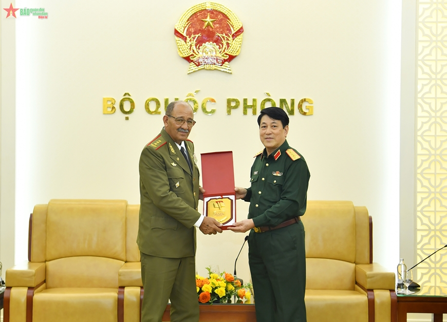 Đại tướng Lương Cường tiếp Tổng Tham mưu trưởng các Lực lượng vũ trang cách mạng Cuba